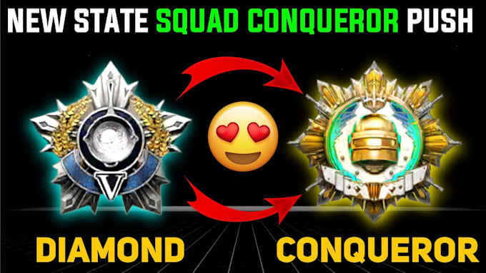 Gig Preview - Do bc game and rank push your pubg mobile diamond to conqueror,