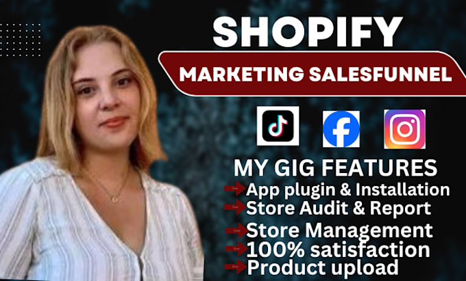 Gig Preview - Boost shopify sales shopify marketing, facebook ads sales funnel