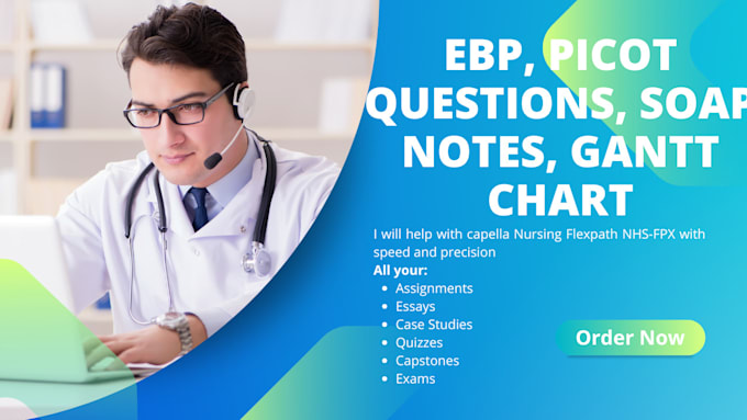 Gig Preview - Expertly write nursing picot questions, soap notes, and gantt charts