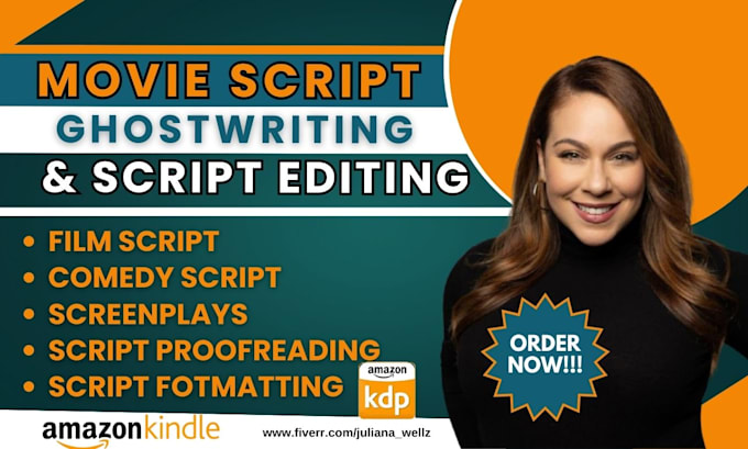 Gig Preview - Write movie script, film script, screenplay comedy scriptwriting as scriptwriter