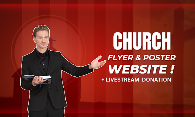 Gig Preview - Create poster, flyer, logo and website for church livestream donation