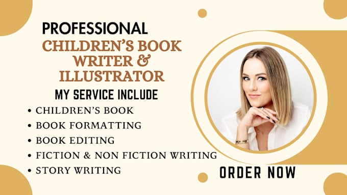 Gig Preview - Be children ebook ghostwriter, story writer illustrator