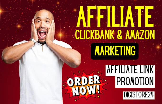 Gig Preview - Do affiliate amazon website sales affiliate marketing digistore24 link promotion