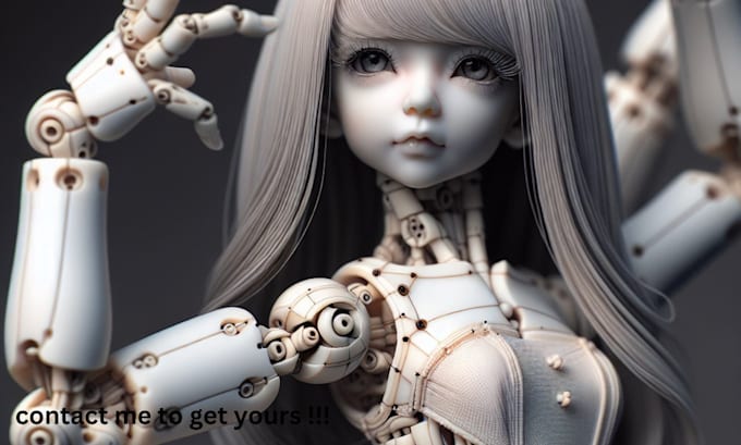 Gig Preview - Design a custom 3d printable bjd doll, fantasy bjd doll, 3d articulated models