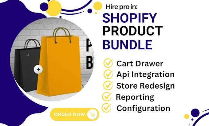 Gig Preview - Setup shopify store product bundle bundler bold zoorix agile revy upsell pumper