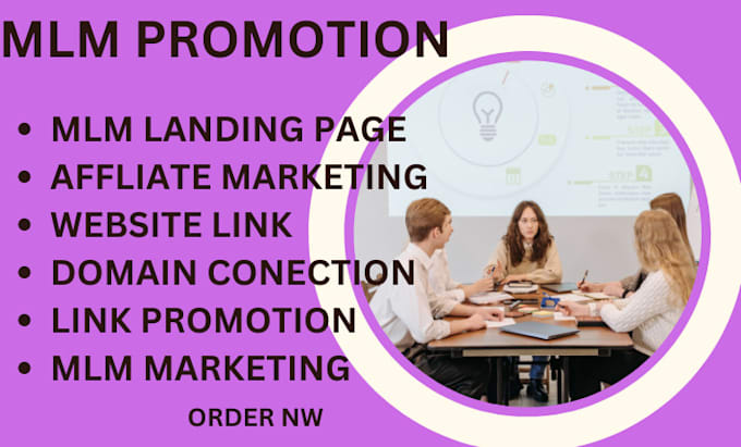 Gig Preview - Do mlm sales funnel, mlm promotion, mlm marketing, mlm leads, solo ads