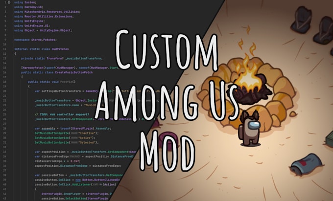 Bestseller - develop a custom among us mod