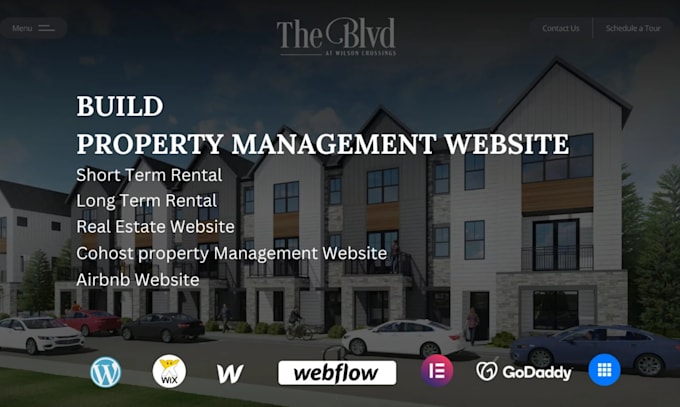 Gig Preview - Create property management website vacation rental website hotel booking