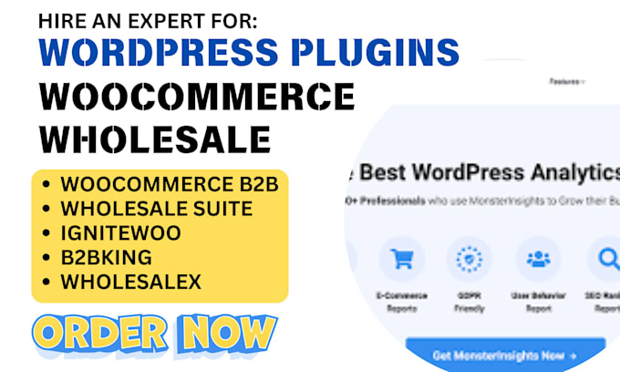 Gig Preview - Design wordpress woocommerce wholesale ignitewoo b2bking wholesalex suite plugin