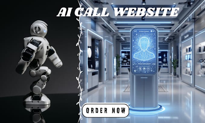 Gig Preview - Design ai call website, call website, ai chatbot, ai call assistance, ai agent