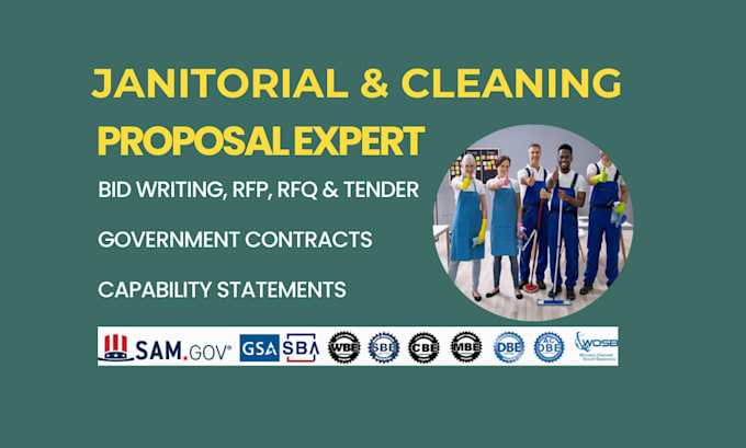 Gig Preview - Deliver exceptional janitorial cleaning services proposal