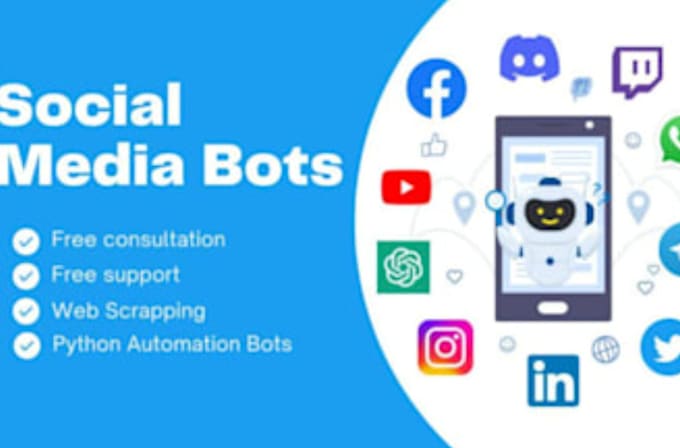 Gig Preview - Develop a website automation bot, social media bot