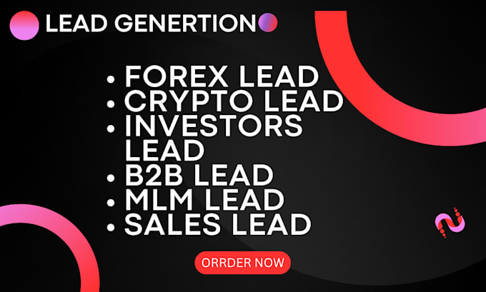 Gig Preview - Provide fresh forex and crypto forex leads for your business