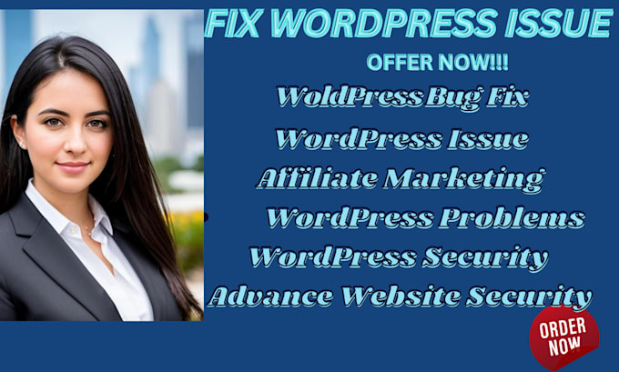 Gig Preview - Fix wordpress website wordpress issue wordpress errors and wordpress bug