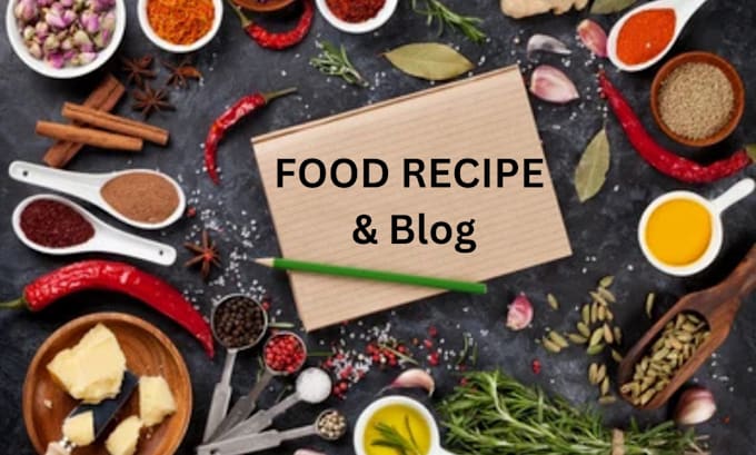 Gig Preview - Write a food recipe, food blog in your app, website and your business