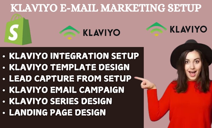 Gig Preview - Setup shopify klaviyo email marketing klaviyo flow shopify marketing