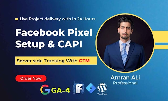 Gig Preview - Setup meta facebook pixel conversion API ga4 ecommerce server side tracking