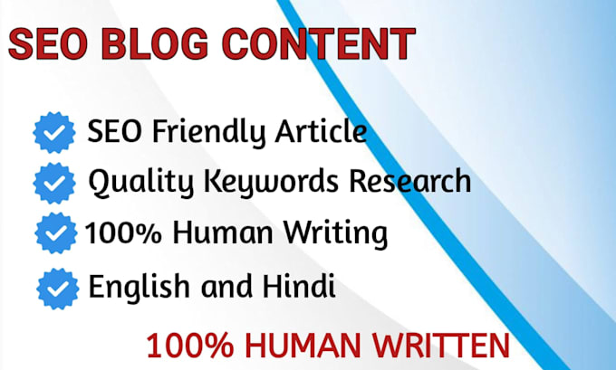 Gig Preview - Write high quality SEO blog posts and articles for you