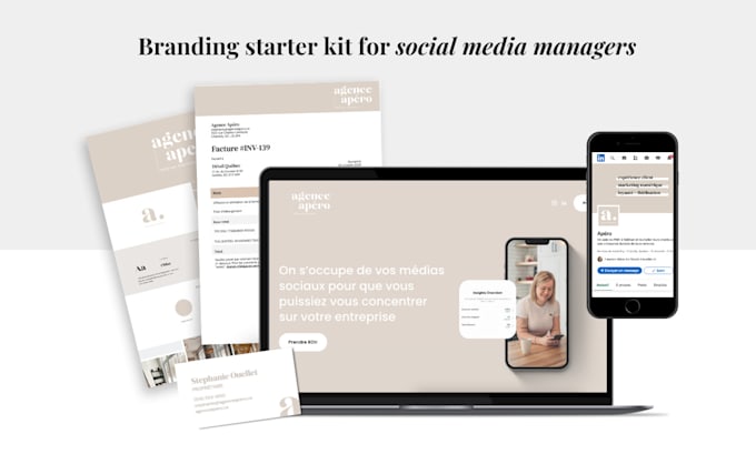 Bestseller - create a branding kit and website for social media managers