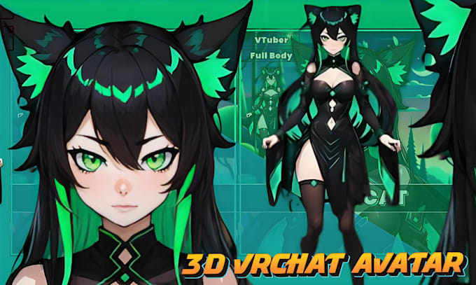 Gig Preview - Upload model and rig vroid 3d vrc vrchat avatar vrm, vr game ar vr character