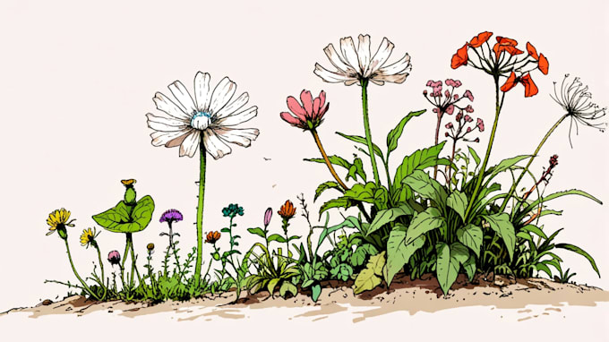 Gig Preview - Draw scientific botanical illustrations of flowers or plants