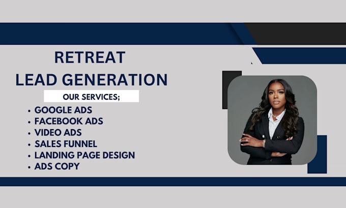 Gig Preview - Retreat leads yoga leads retreat website lead generation facebook ads google ads