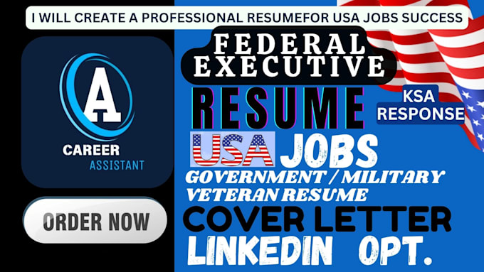 Gig Preview - Craft executive resume, tech, executive, federal, government, military resume