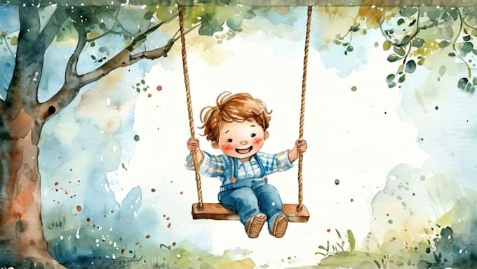 Bestseller - create children story book illustration with watercolor