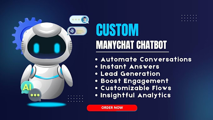 Gig Preview - Create instagram manychat chatbot facebook messenger chatbot