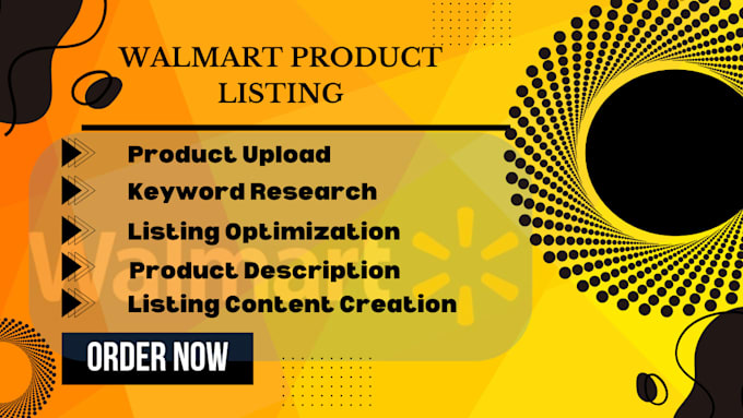 Bestseller - do product listing and optimization on walmart marketplace