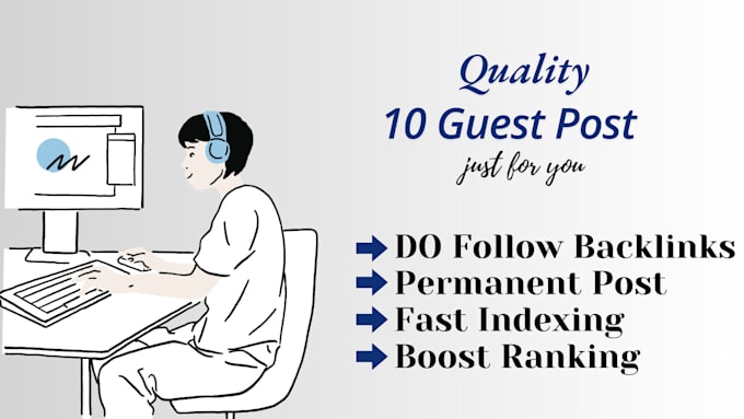 Gig Preview - Give high quality guest posting services on authority websites to boost SEO