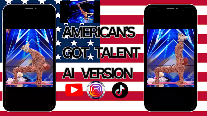 Gig Preview - Create viral americas got talent videos ai fusion youtube shorts, reels,