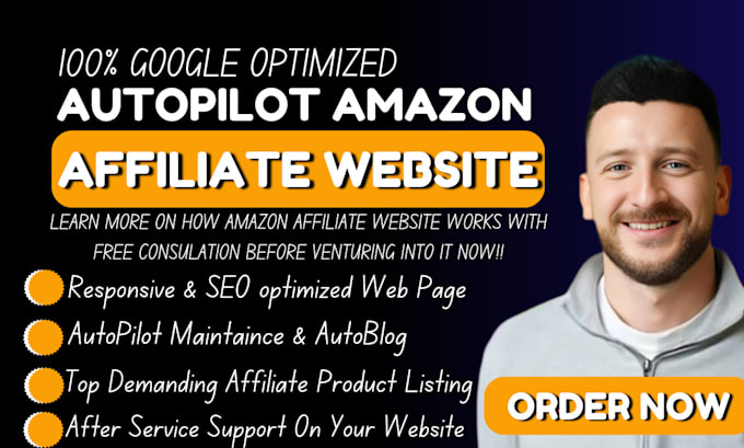 Gig Preview - Create autopilot amazon affiliate website