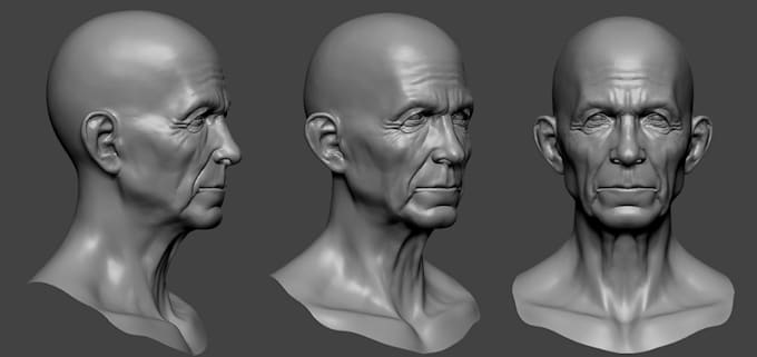 Gig Preview - 3d face model 3d head model 3d head bust 3d sculpting 3d mask 3d printing