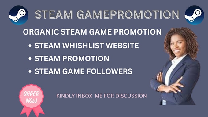 Gig Preview - Boost your steam game wishlist, expert steam wishlist promotion