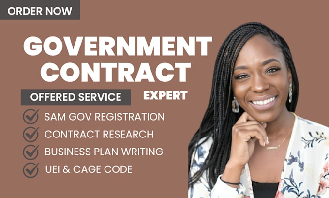 Gig Preview - Get cage code, sam gov, uei, and government contract