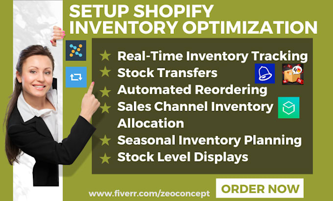 Gig Preview - Setup shopify inventory optimization notify scarcity assisty stocky bundles apps