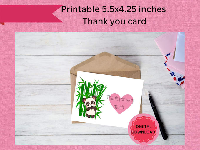 Gig Preview - Design amazon thank you cards within a day