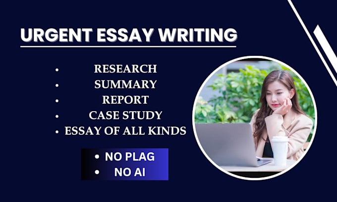 Gig Preview - Urgent essay writing as an essay writer