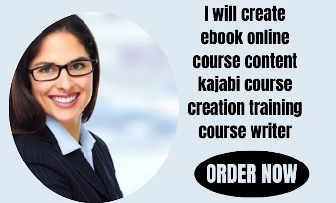 Gig Preview - Create ebook online course content kajabi course creation training course writer