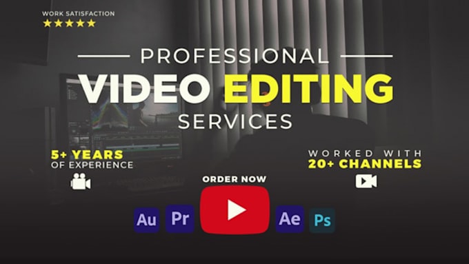 Gig Preview - Do professional video editing in adobe premiere pro