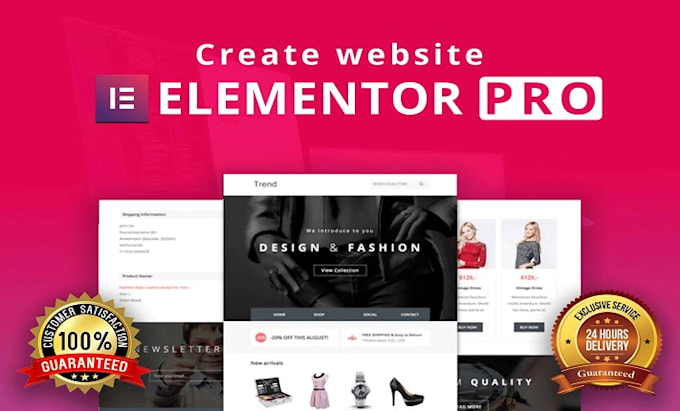 Gig Preview - Create wordpress website design using elementor pro builders