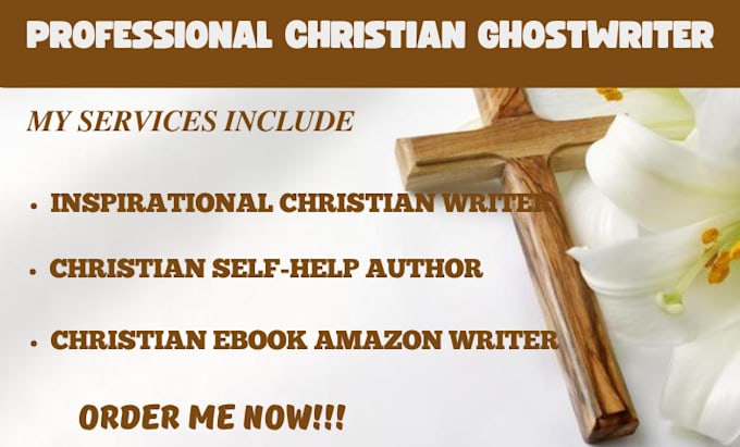 Gig Preview - Be christian ghostwriter best selling faith based books christian ebooks amazon