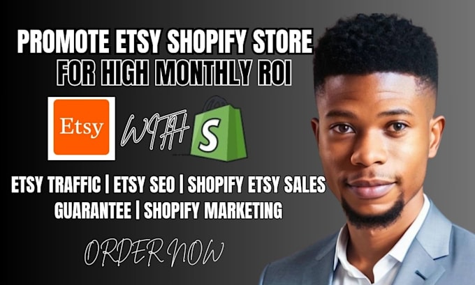 Gig Preview - Promote shopify etsy store shop products seo traffic marketing sales guarantee