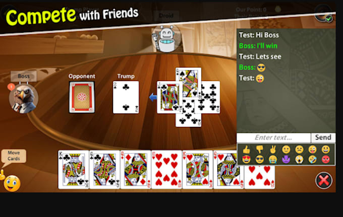 Gig Preview - Build chess game poker multiplayer game blackjack app, crypto bet game ludo game