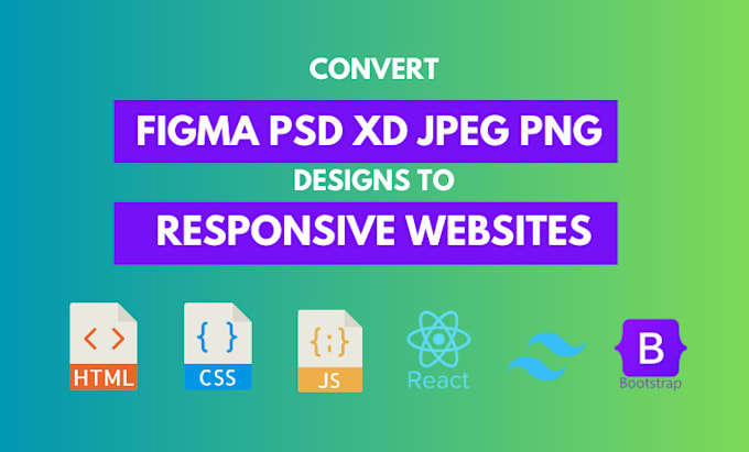 Gig Preview - Convert figma design to HTML, CSS responsive website design