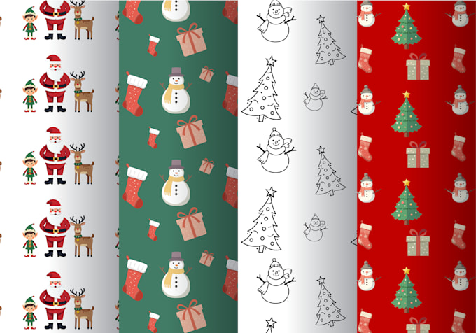 Gig Preview - Adorable cute cartoon seamless pattern