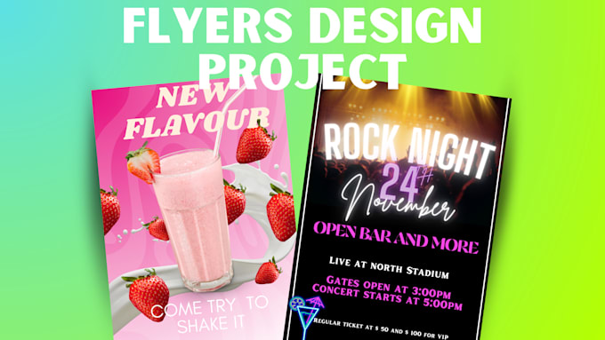 Gig Preview - Design creative flyers for your enents