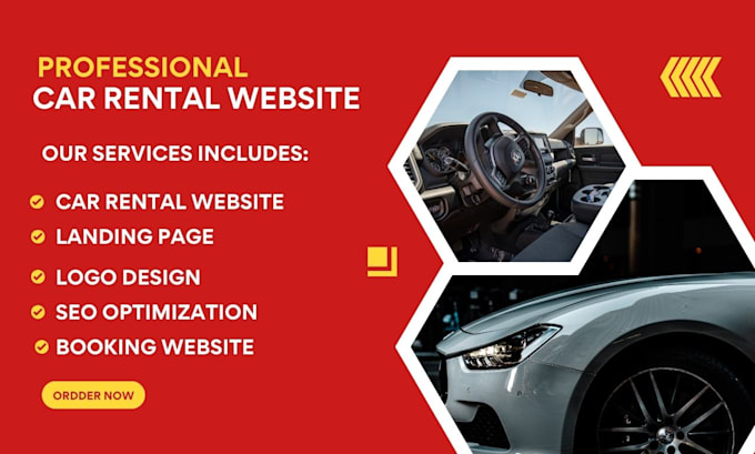 Gig Preview - Car rental website car dealership car rental website dealership booking website