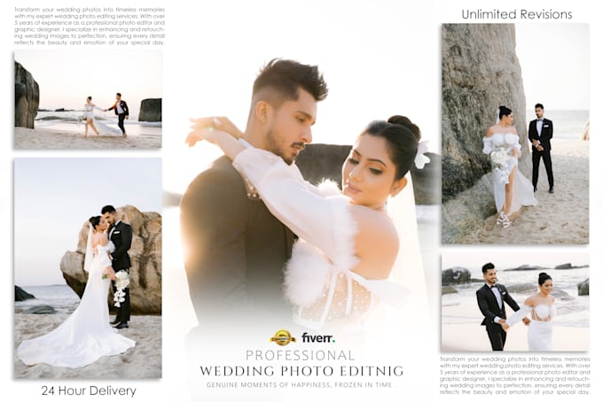 Gig Preview - Professionally edit and retouch wedding and event photos in lightroom